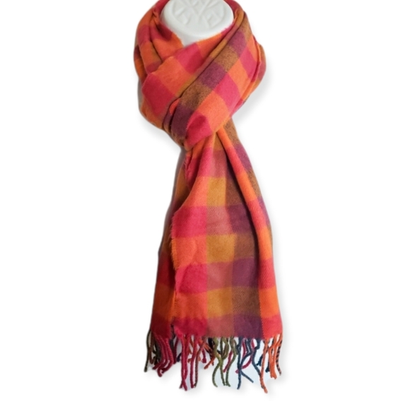 NEW!!! Multicolor Plaid Scarf - Picture 1 of 10